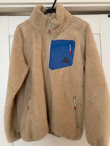 참스 베이지 플리스 자켓