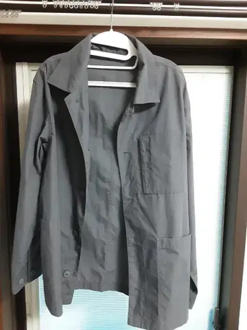 저지 소재 셔츠 자켓 그레이 S 사이즈