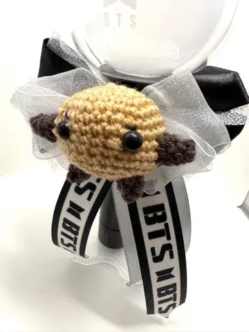 BTS 크로셰 뜨개질 캐릭터 리본 BT21 Shooky