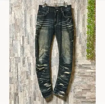 시맨틱 디자인 스키니 스트레치 바나나 데님 archive Y2K