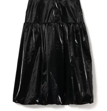 beams 글로시 벌룬 스커트 블랙