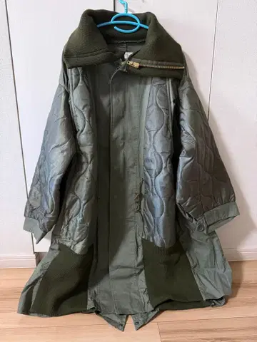 77circa 올리브 그린 모즈 코트