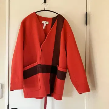 HYKE 하프 코트 빨간색