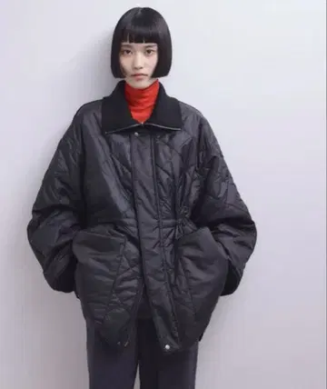 ADAM ET ROPE' 리버서블 드로스트 퀼팅 블루종