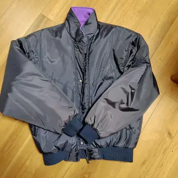 basics 점퍼 블루종 블랙 보라색