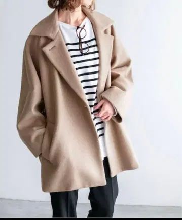 택 포함 새상품 IENA 울 벨티드 숏코트