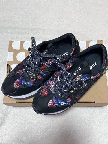 데시구알 블랙/멀티 컬러 스니커즈