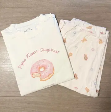 미사용 새상품 젤라또피케 룸웨어 도넛 베어 셋업 핑크