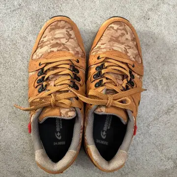 새상품급 MOONSTAR 24 EEE 스니커즈 브라운/카모플라쥬