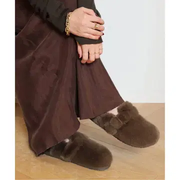 BEACH BY MATISSE FAUX FUR 슬리퍼 37