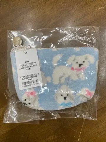 FEILER 페이러 모후모후 완찬 보트형 파우치 S 페일 블루 한정판