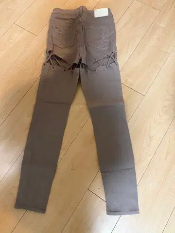 GYDA M/W 백 레이스 크로스 디자인 컬러 스키니 팬츠 S 베이지