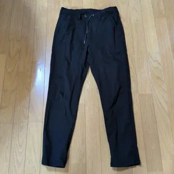 발목 기장 이지 팬츠 M 블랙 블랙