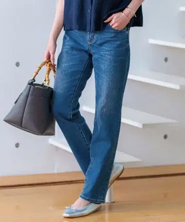 23구 DENIM 보이 핏 팬츠 워시드 블루 계열 36