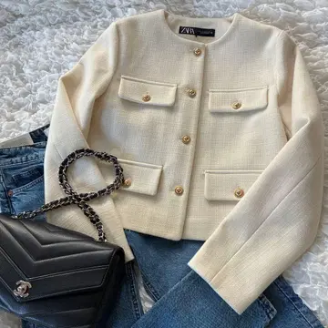 [인기] ZARA 노카라 자켓 xs