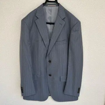 Mitsumine 그레이 스트라이프 비즈니스 정장