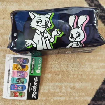 주토피아 캐릭터 삭스 파우치 포함 6족 세트