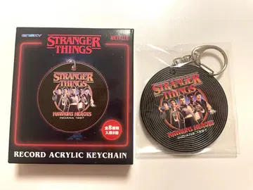 기묘한 이야기 레코드 아크릴 키링 키체인