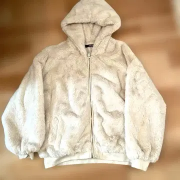 asknowas(아즈노아즈) 후드 부착 자켓 크림색