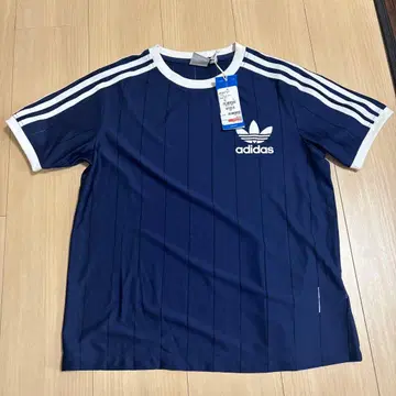 adidas 네이비 스트라이프 반팔 T셔츠