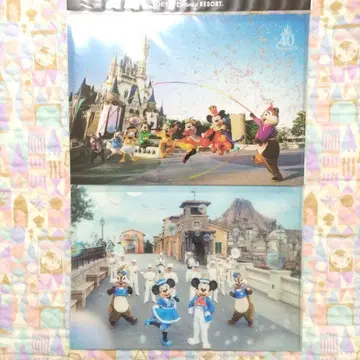 디즈니 클리어 홀더 40주년 실사 이매지닝 더 매직 랜드 시