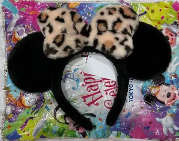 레오파드 무늬 미니 머리띠