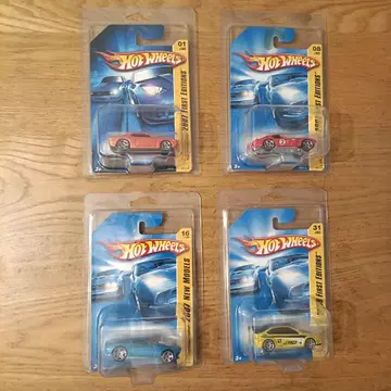 [쁘띠 레어품] Hot Wheels 패스트 에디션 미니카 4대 세트