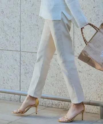 23구 DENIM 보이핏 팬츠 아이보리 36