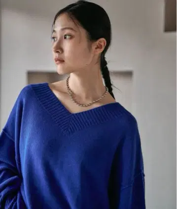 LEPSIM 렙심 7 게이지 V넥 풀오버