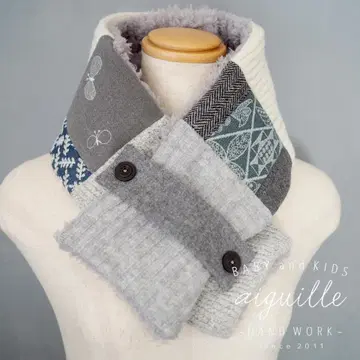 미나 페르호넨 원단 사용 성인용 패치 머플러 심포니, 나비