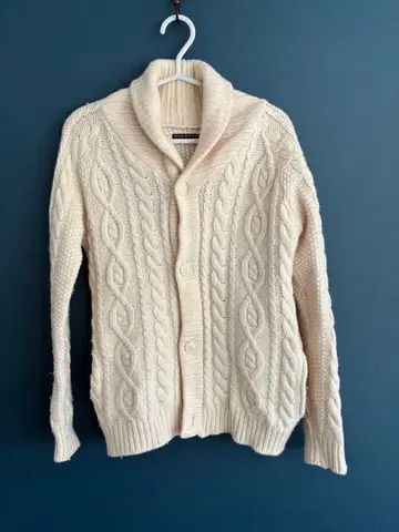 바니스뉴욕 케이블 니트 가디건 L 일본제