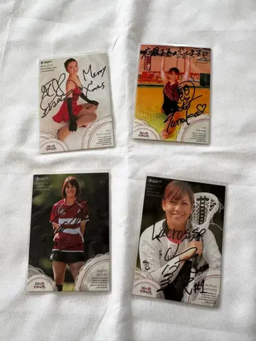 리얼 비너스 친필 사인 4장 세트