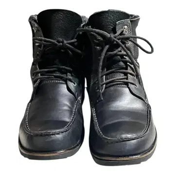 emu 블랙 가죽 부츠 퍼 포함 26