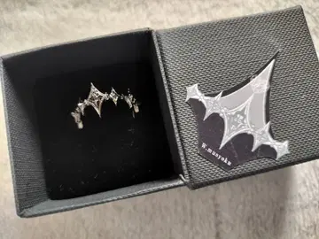 티어 크라운 반지 블랙