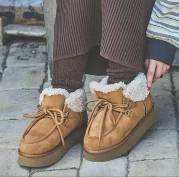 니코앤드 오리지널 페이크 무스탕 모카신 부츠 L (24.5)