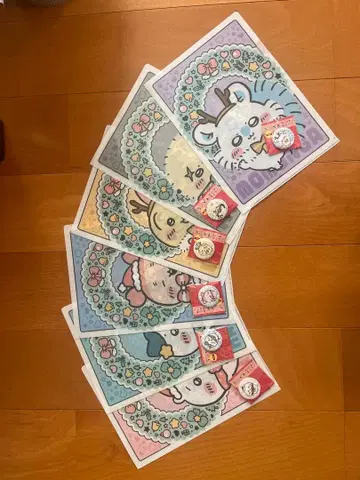 치이카와 오리지널 A4 클리어 파일 캔 거울 세트