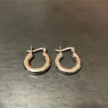 SILVER925 심플 후프 귀걸이/실버/귀걸이