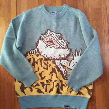 go slow Caravan 도마뱀 니트 스웨터