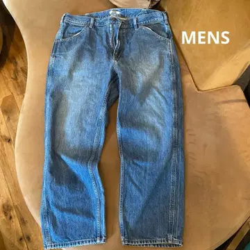 라이트 블루 스트레이트 데님 청바지