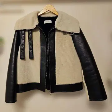 Sylph. 블랙 베이지 가죽 자켓 [ 새상품급 ]