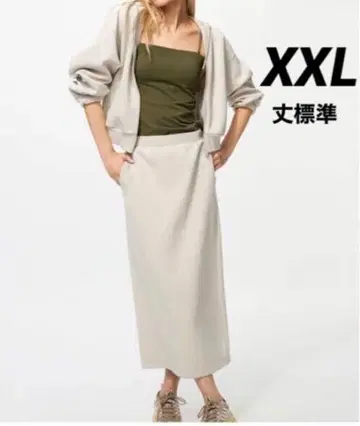 유니클로 드라이 맨투맨 내로우 롱 스커트 (기장 표준) XXL