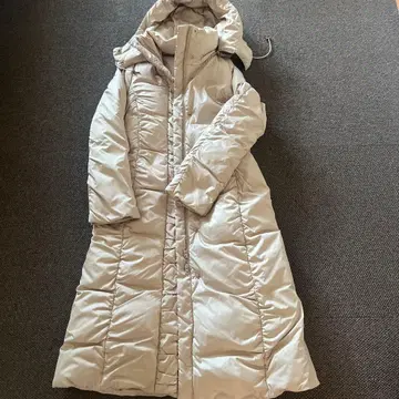 FRAGILE 후드 부착 다운 자켓 38 베이지