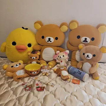 리락쿠마 봉제 인형 세트 대소 낱개 판매 불가