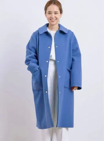 yori 바이컬러 롱 코트 36