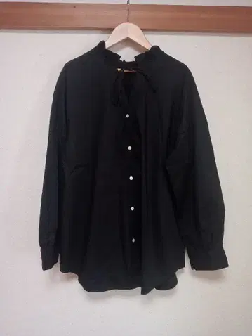 relume 하이 카운트 코튼 스탠드 카라 2way 블랙