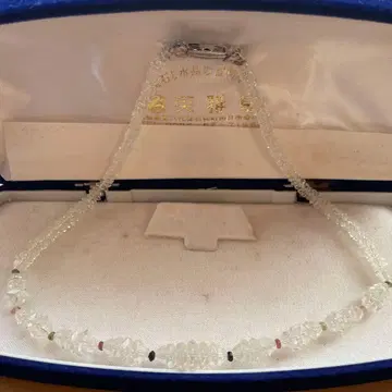 천연 수정 목걸이