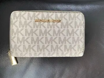 MICHAEL KORS 코인 케이스 카드 케이스 / 화이트 베이지