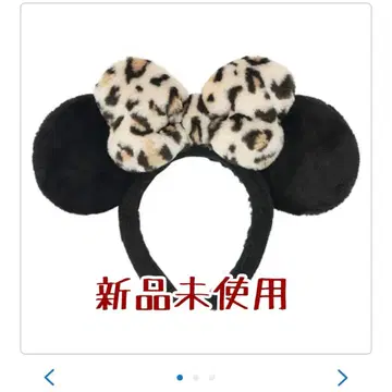 레오파드 무늬 리본 머리띠 디즈니 레오파드 미니 미니