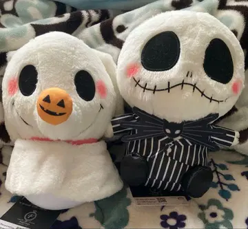 나이트메어 비포어 크리스마스 잭 & 제로 봉제 인형