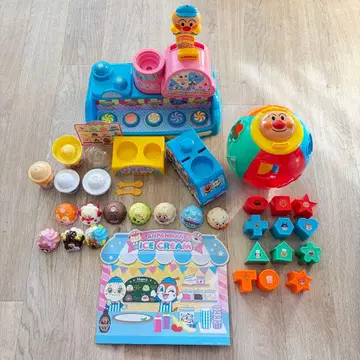 [ 묶음 판매 ] 호빵맨 완구 아이스크림 가게 동글동글 퍼즐